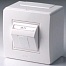10665 | Коробка в сборе с 1 розеткой RJ45, кат.5е (телефон / компьютер), белая